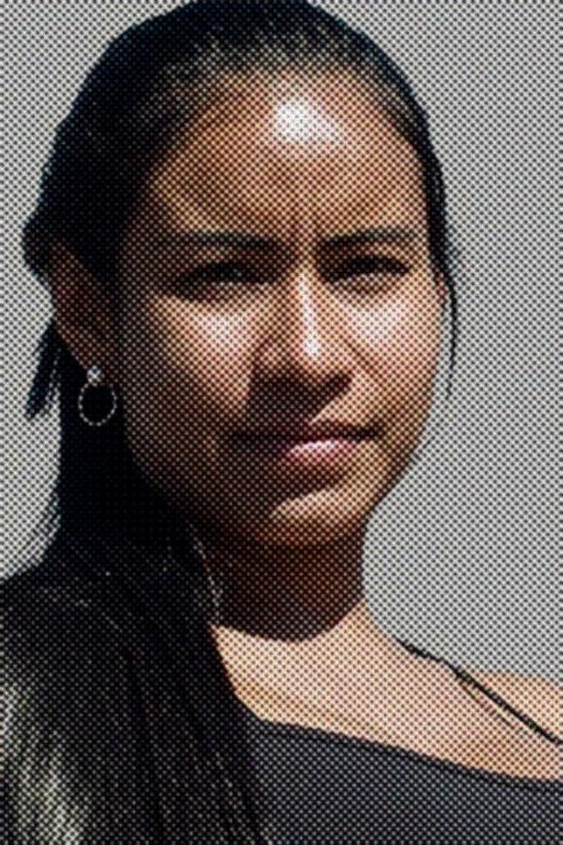 QWEN synthetic attack face, print + scan chain, tan · female